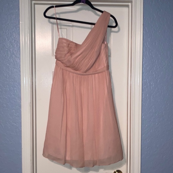 J Crew Kylie Dress in Silk Chiffon Misty Rose Size 4 pink - Picture 1 of 4